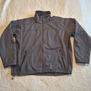 Columbia Vertex men's XL gray full zip interchange jacket, fleece backed fabric